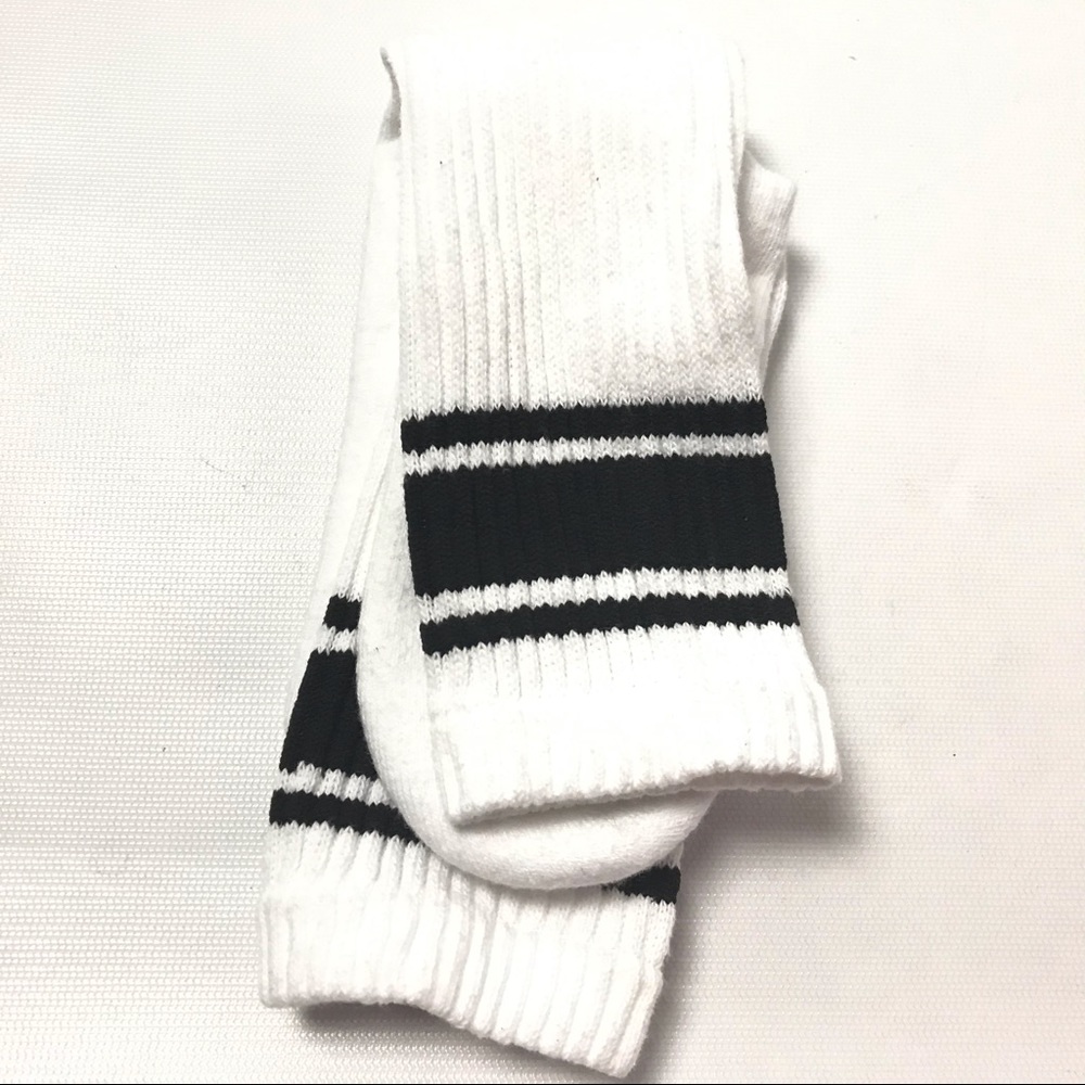 Under Armour Socks Youth M White Black Crew